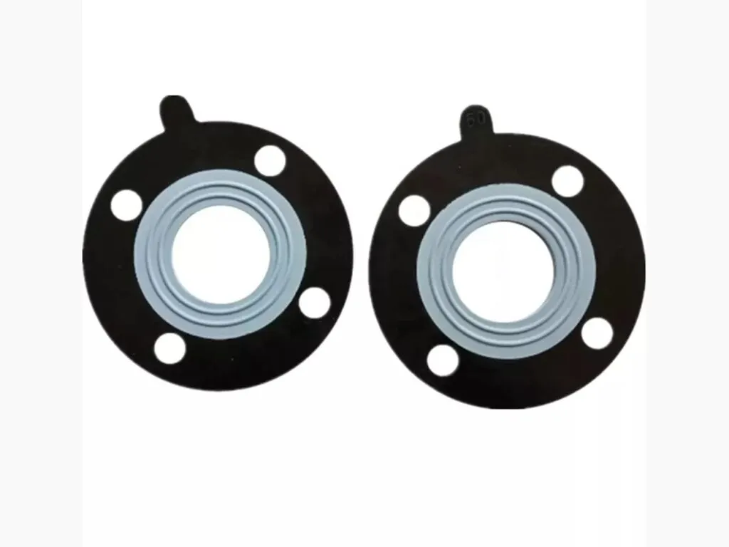 Gioăng bọc ptfe lõi epdm hai chiếc có tai định vị nhìn thẳng