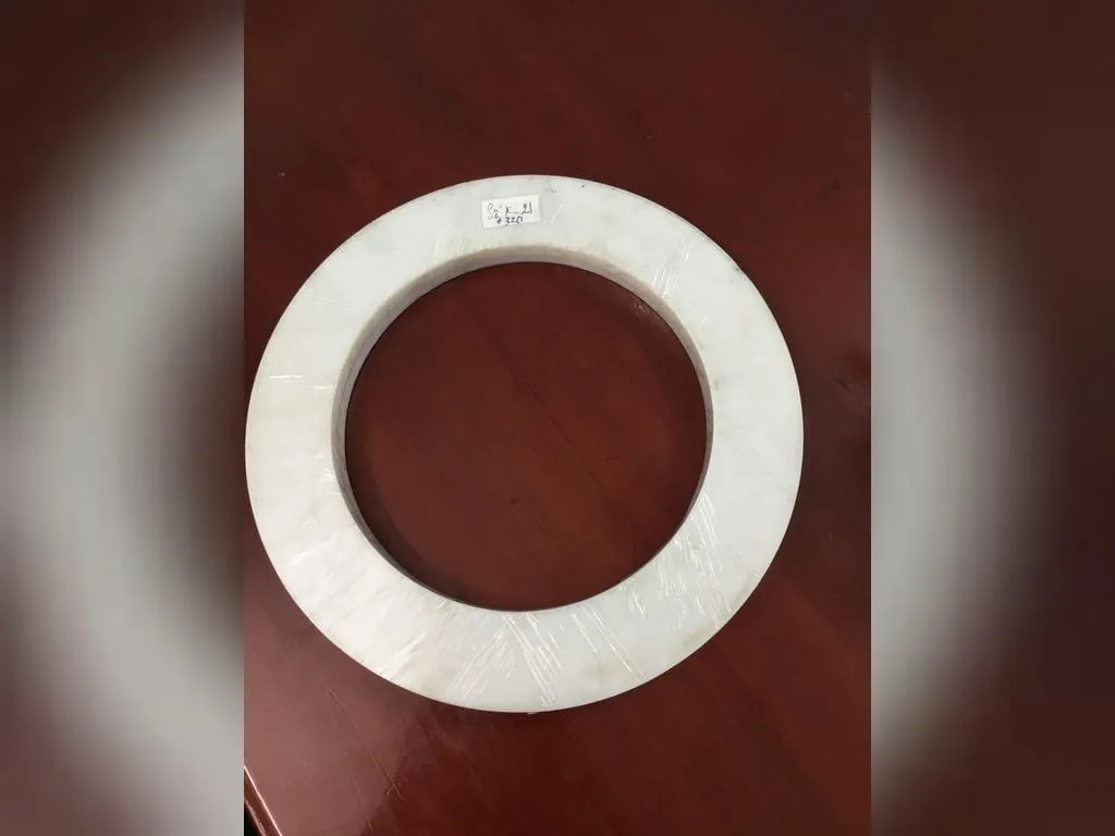 Gioăng silicon chịu nhiệt mặt bích màu trắng, vòng phẳng cắt từ tấm