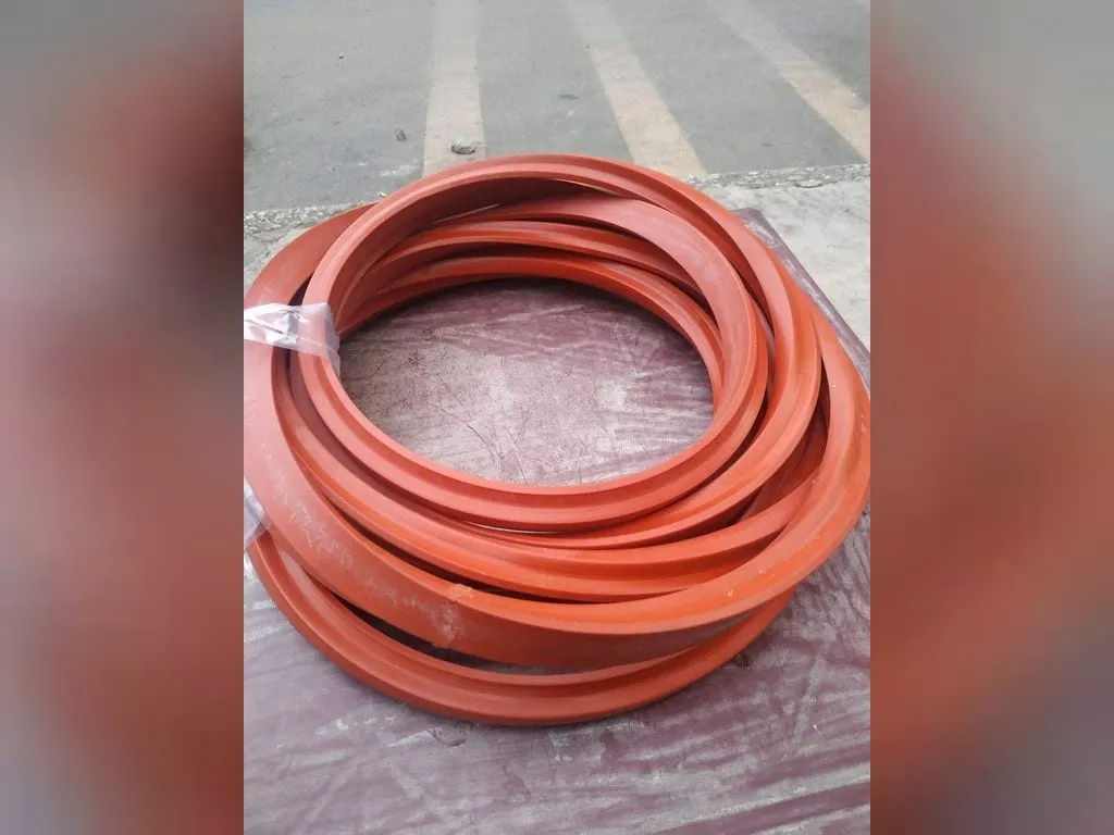 Gioăng silicon chịu nhiệt màu đỏ xếp chồng, cắt sẵn dạng vòng tròn