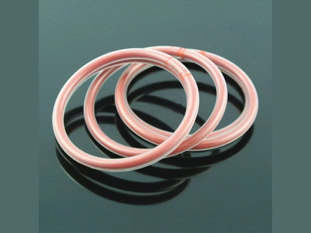Oring bọc teflon vỏ trong lõi đỏ xếp lồng nhau